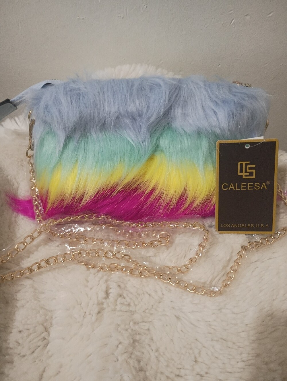 Caleesa Fur Crossbody Bag
